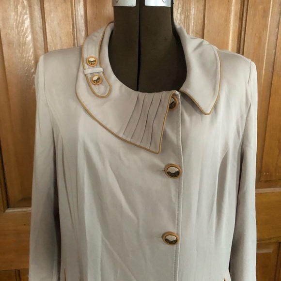 Vintage Alvina Long Dressy Trench Coat - Picture 3 of 15